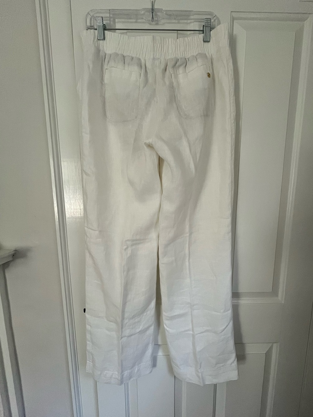 Lilly Pulitzer DERI Linen Palazzo Pants in ‘Resort White’ - Picture 4 of 9